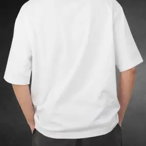 White Solid Color Drop Shoulder T-Shirt